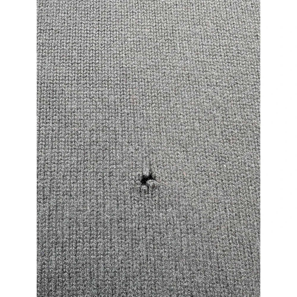 Banana Republic Mens 100% Cashmere Turtleneck Sweater Gray Large Charcoal Knit